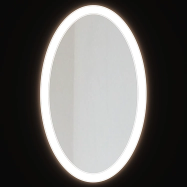 Sleek Alavann Rodeo 60 Mirror with Backlight 3D model image 1 