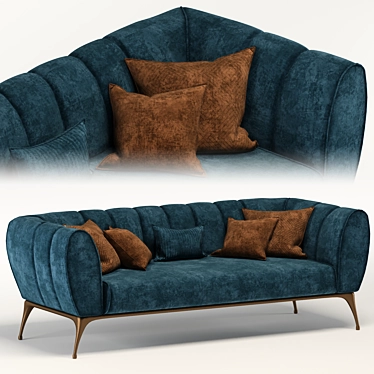 
Iseo Cantori Sofa: Elegant Comfort 3D model image 1 