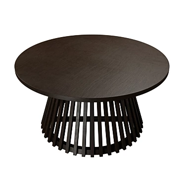 Sleek Black Coffee Table 3D model image 1 
