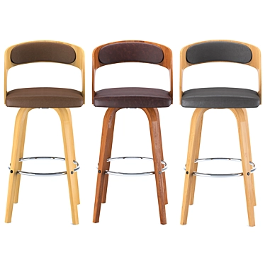 Modern Bar Stool Set 2014 3D model image 1 