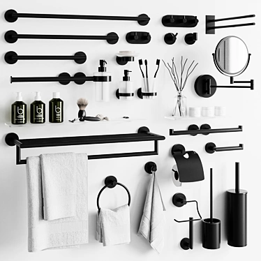 Bemeta DARK: Stylish Accessory Kit 3D model image 1 