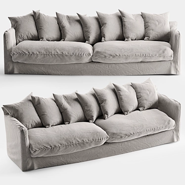 Uniqwa Singita 3-Seater Sofa 3D model image 1 