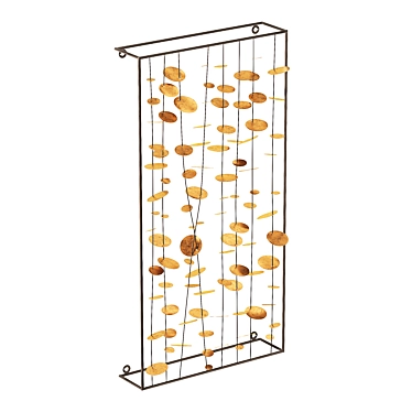 Metal Harmony Chimes Wall Art 3D model image 1 