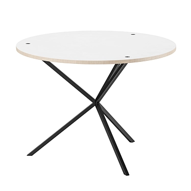 Sleek NEB Round Table 3D model image 1 