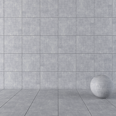 Cayenne Grigio Concrete Tiles 3D model image 1 