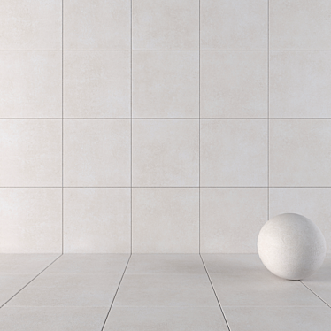 Modern Concrete Wall Tiles 3D model image 1 