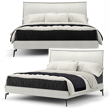 Elegant Francis Bed: A Modern Classic 3D model image 1 