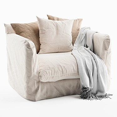 Uniqwa Singita One Seater: Sleek and Comfortable 3D model image 1 