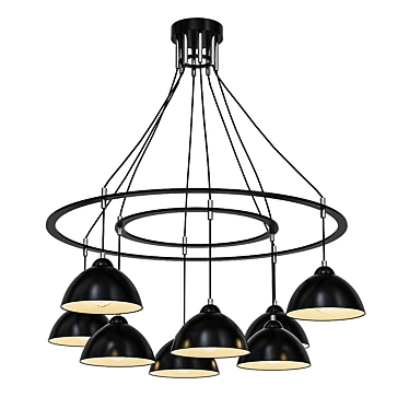 Modern Pendant Chandelier: Formula 3D model image 1 