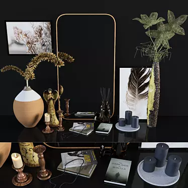 Elegant Decor Set with 3D Modeling 3D model image 1 