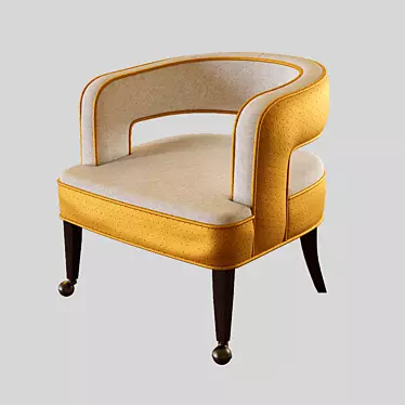 Customizable Hayley Accent Chair 3D model image 1 