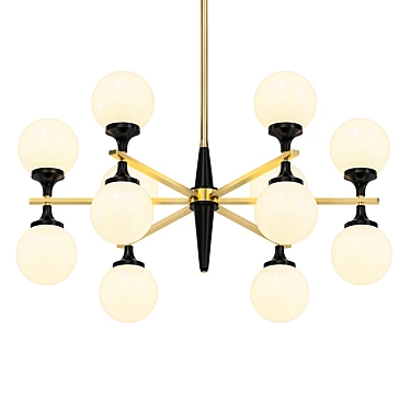 Elegant Ball Valley Chandelier 3D model image 1 