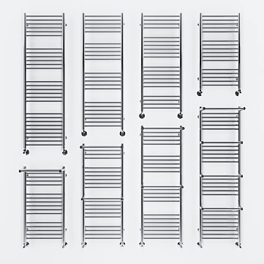 Aurora Heated Towel Rack Collection 3D model image 1 