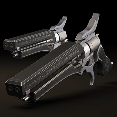 Ultimate Magnum Hand Cannon 3D model image 1 