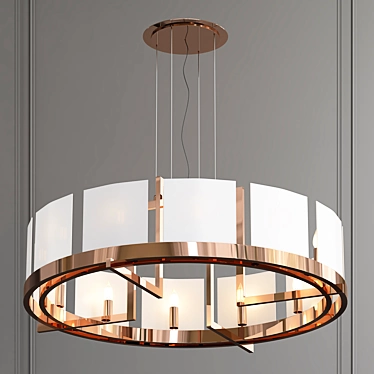 Powell&Bonnell 2013 Halo Chandelier 3D model image 1 