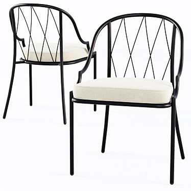 Elegant Emu Como Dining Chair 3D model image 1 