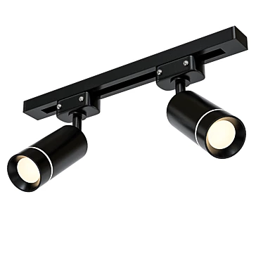 Glory LED Track Light - Black 3D model image 1 