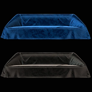 Elegant Mantilla Fiori Sofa 3D model image 1 