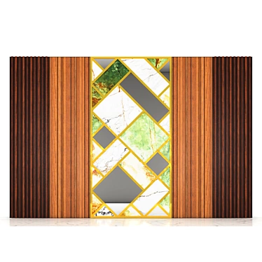  Rustic Wood Panel- 2000x3040mm Size 3D model image 1 