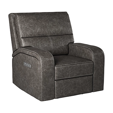 Luxury Leather Recliner 3D model image 1 