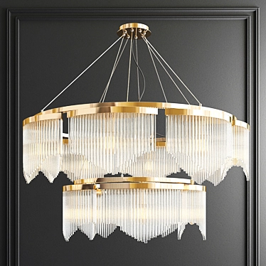 Modern glass chandelier