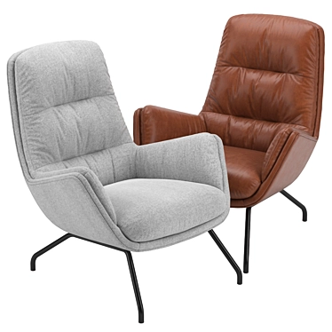 Garbo II Lounge Chair 3D model image 1 