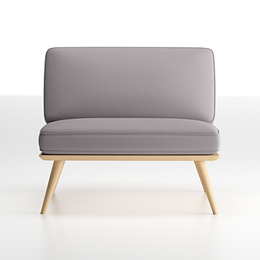Title: ErgoComfort Lounge Chair 3D model image 1 