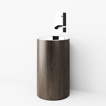Bongio Aquaviva Washbasin: Stylish Design, Perfect for Any Bathroom 3D model image 1 
