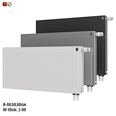 Royal Compact Panel Radiator 3D model image 1 