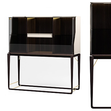 Turri Vine Vitrine: Luxurious Italian Display 3D model image 1 