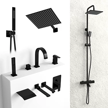 Gappo: Innovative Faucet with Modern Design 3D model image 1 