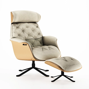 Flexlux Ease Volden Chair: Ergonomic Comfort at Its Finest 3D model image 1 