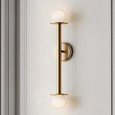 Modern Murale Nodes Wall Sconce 3D model image 1 