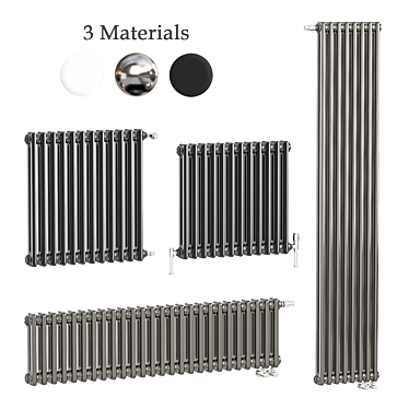  Elegant Heat: Zehnder Charleston Radiators 3D model image 1 