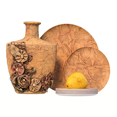 Handcrafted Decoupage Bottle - 4k Textures 3D model image 1 