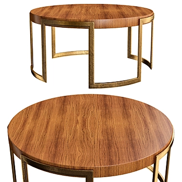 Valencia Circular Coffee Table 3D model image 1 