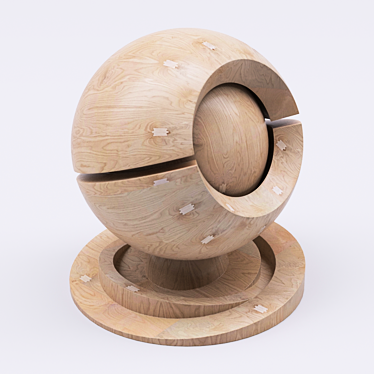 High-Quality Birch Plywood 3D model image 1 