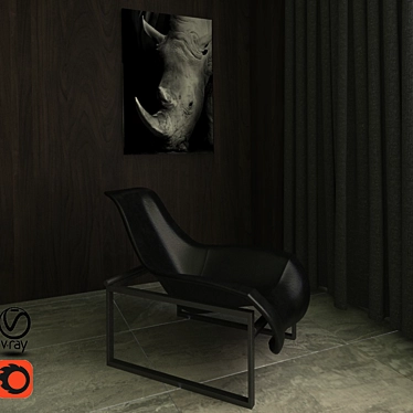 Italian Style Relax Armchair 3D model image 1 