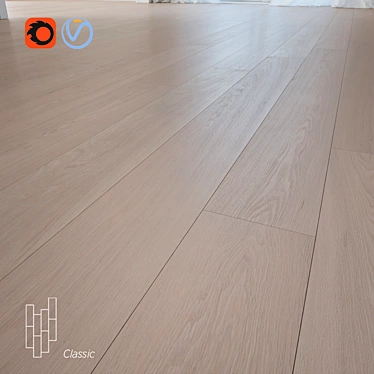 Severnaya Oak Flooring - High-Quality, Textured, and Tile-Ready 3D model image 1 