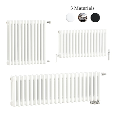 Elegant Zehnder Charleston Radiators 3D model image 1 