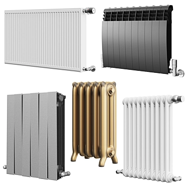 Sleek Radiators for Modern Homes 3D model image 1 