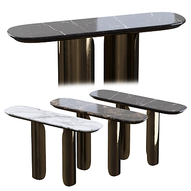 Elegant Gabriel Console Table 3D model image 1 