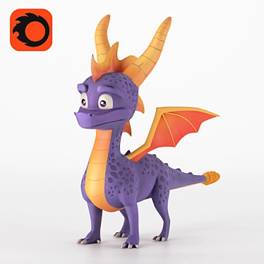 Spyro Dragon: Beloved Game Character 3D model image 1 