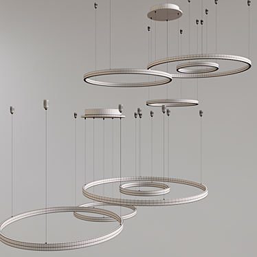 Modern Hanging LED Luminaire 027 3D model image 1 