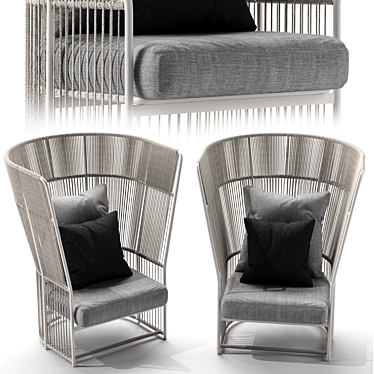 Elevated Elegance: Tibidabo High Armchair 3D model image 1 