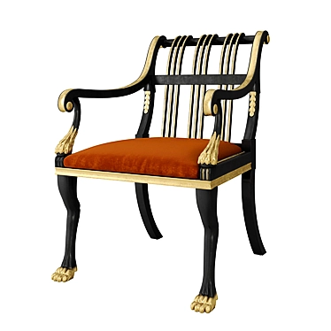 Elegant Brighton Armchair: Classic Comfort 3D model image 1 