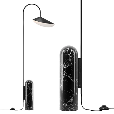 Modern Arum Floor Lamp 3D model image 1 