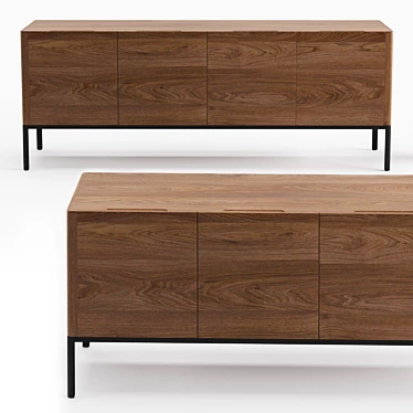 Modern Minimalist Porada Kanto Sideboard 3D model image 1 