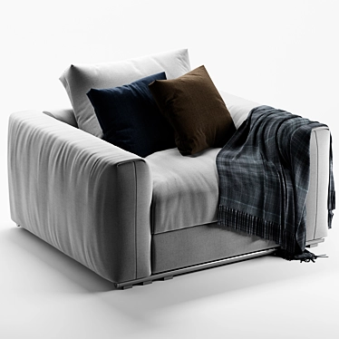 Elegant Asolo Armchair by Flexform 3D model image 1 