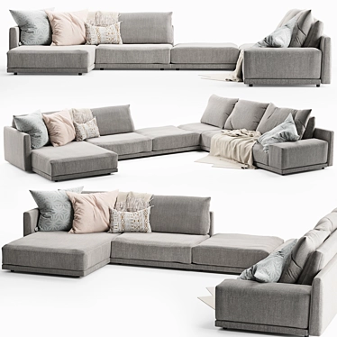 Novamobili Mac Sofa: Stylish Comfort for your Living Space 3D model image 1 